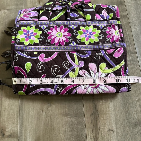 Vera Bradley Purple Punch Travel Organizer Hanging Clear Pockets Floral RETIRED - Picture 4 of 11
